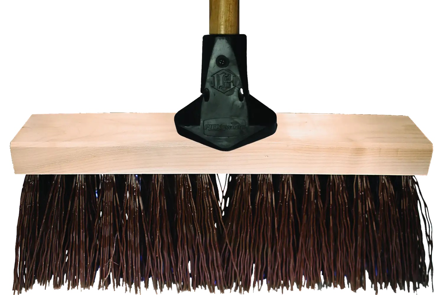 Picture of Pferd Assembled Street Broom and Flex Handle 16" Coarse Brown Synthetic Fill 85348 79185348